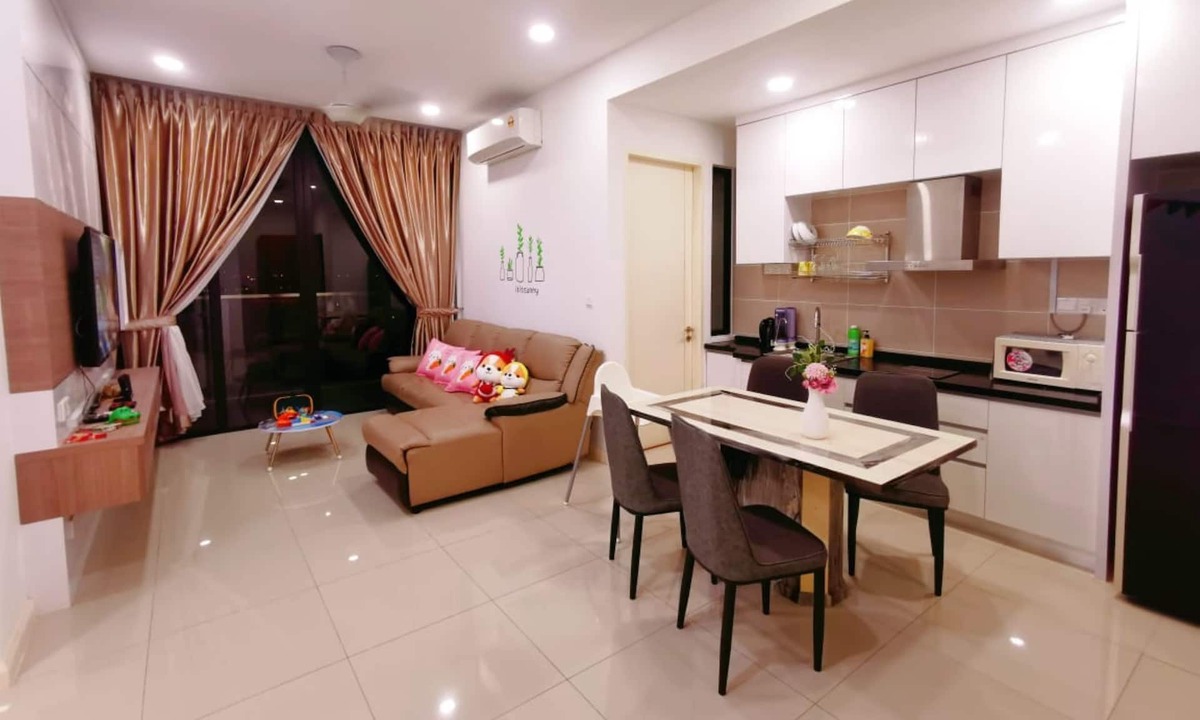 Nusajaya Apartment | 8 mins Walk to2B2R@ Legoland-Happy Sunshine Suite for families-Lakeview Cozy!8px