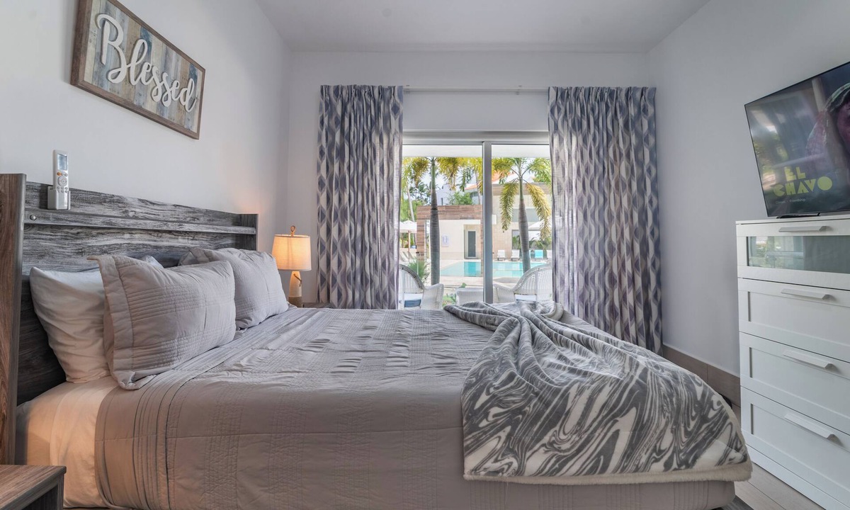 Punta Cana Village Apartment | Apartment steps from the beach and overlooking the pool