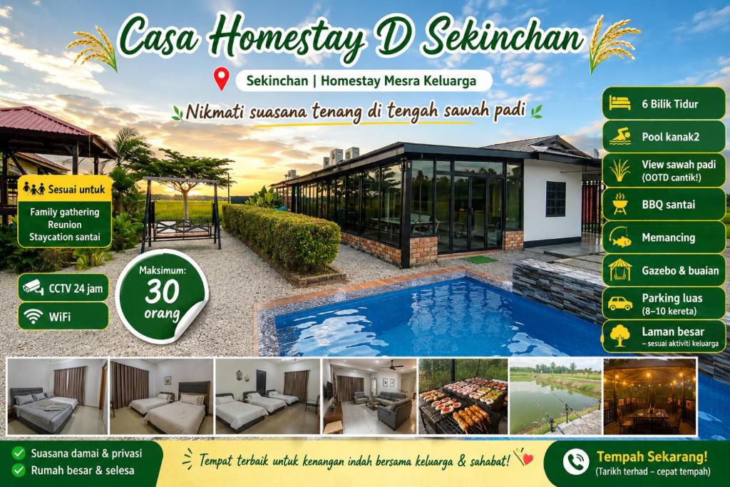 Sekinchan House | Casa Villa Private Pool Sekinchan