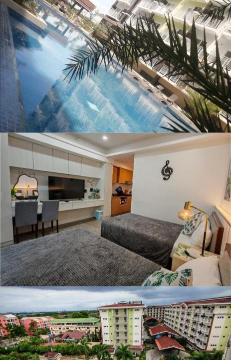 Mactan Export Processing Zone Apartment | Condo Azur Suites A731, Amani Resorts Residences, 5 minutes Airport, Netflix, Stylish, Cozy with Luxurious Swimming Pool