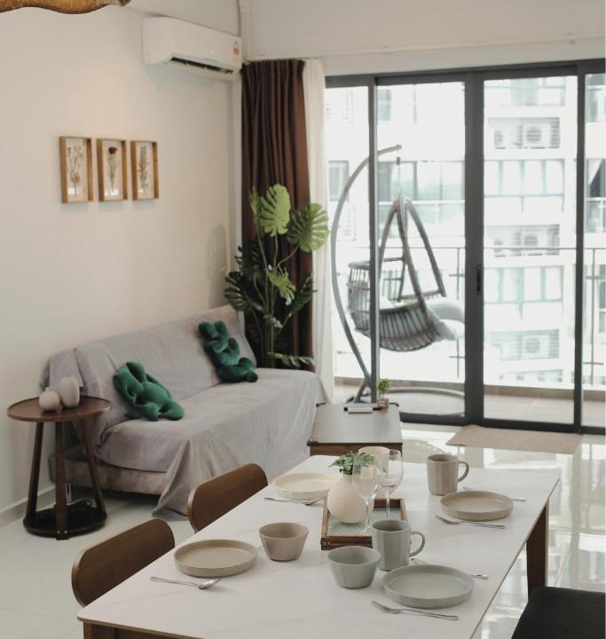 Central District Apartment | Danga Bay - 2BR Timber Lounge - Dryer