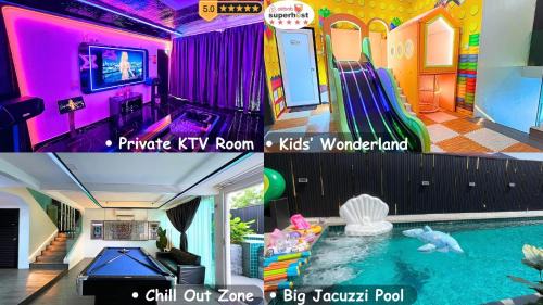 Bukit Baru Villa | Dato Villa Luxury Homestay 12min to Jonker Street 26pax Private Pool Playground KTV BBQ