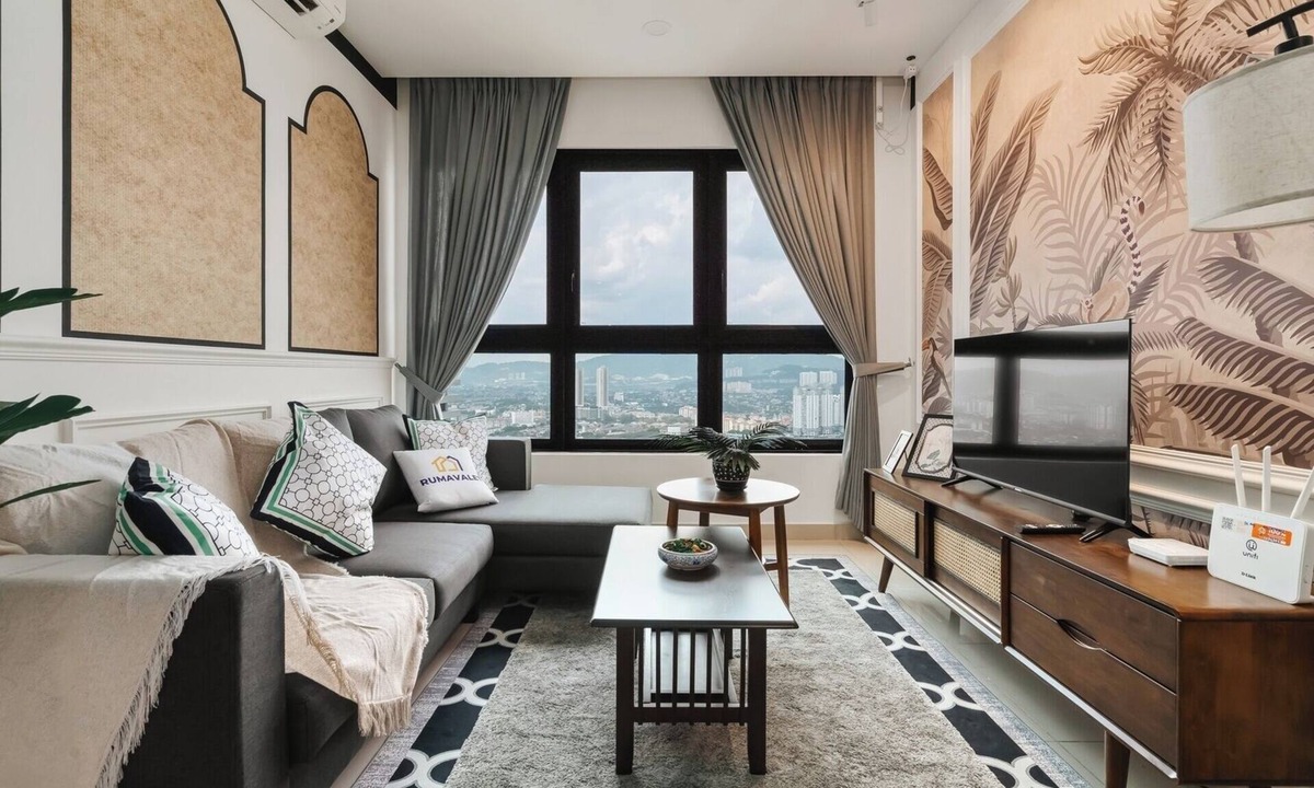 Taman Pertama Apartment | IndoChina Chic 3BR @ MVertica | MRT+Netflx+Carpark