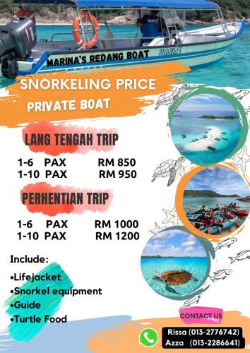 Pulau Redang Boat Rental | Marina's Redang Boat