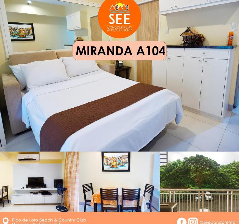 Nasugbu Apartment | Miranda A104 at Pico de Loro Beach and Country Club by SEE Condominiums