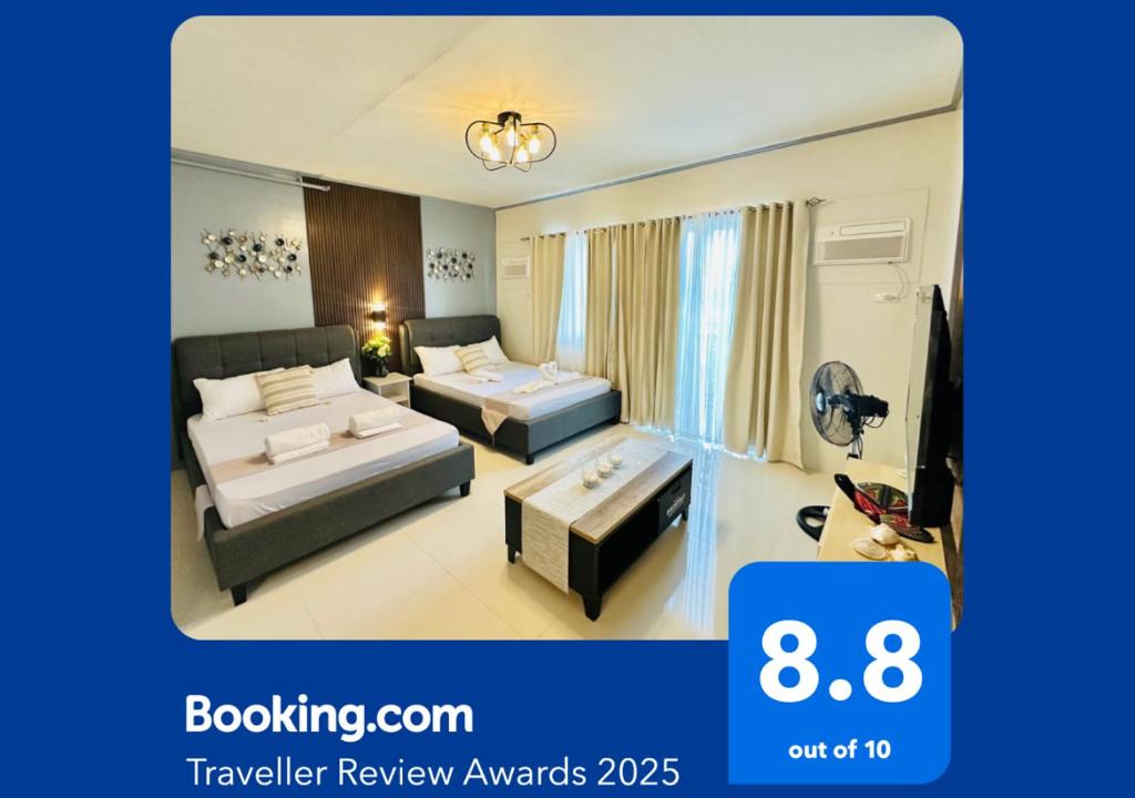 Puerto Princesa City Centre Apartment | Palawan Twin-Bed Resort-Condo Homes with Balcony, FREE Pool , FREE Parking near Airport - B1 7Kunzite