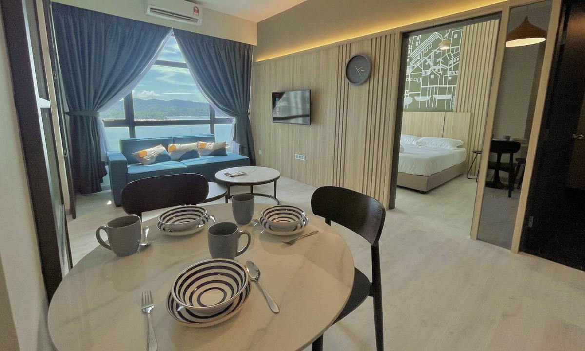Downtown Kota Kinabalu Apartment | Seaview JQ3A 2R1B 5pax Suria Mall, Gaya Street