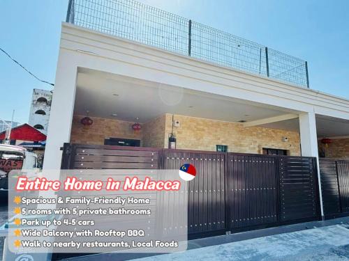 Malacca City House | Spacious Home in the Heart of Melaka for Families 10 pax, Chill & Relax at Extra Wide Balcony, COMFY HILL