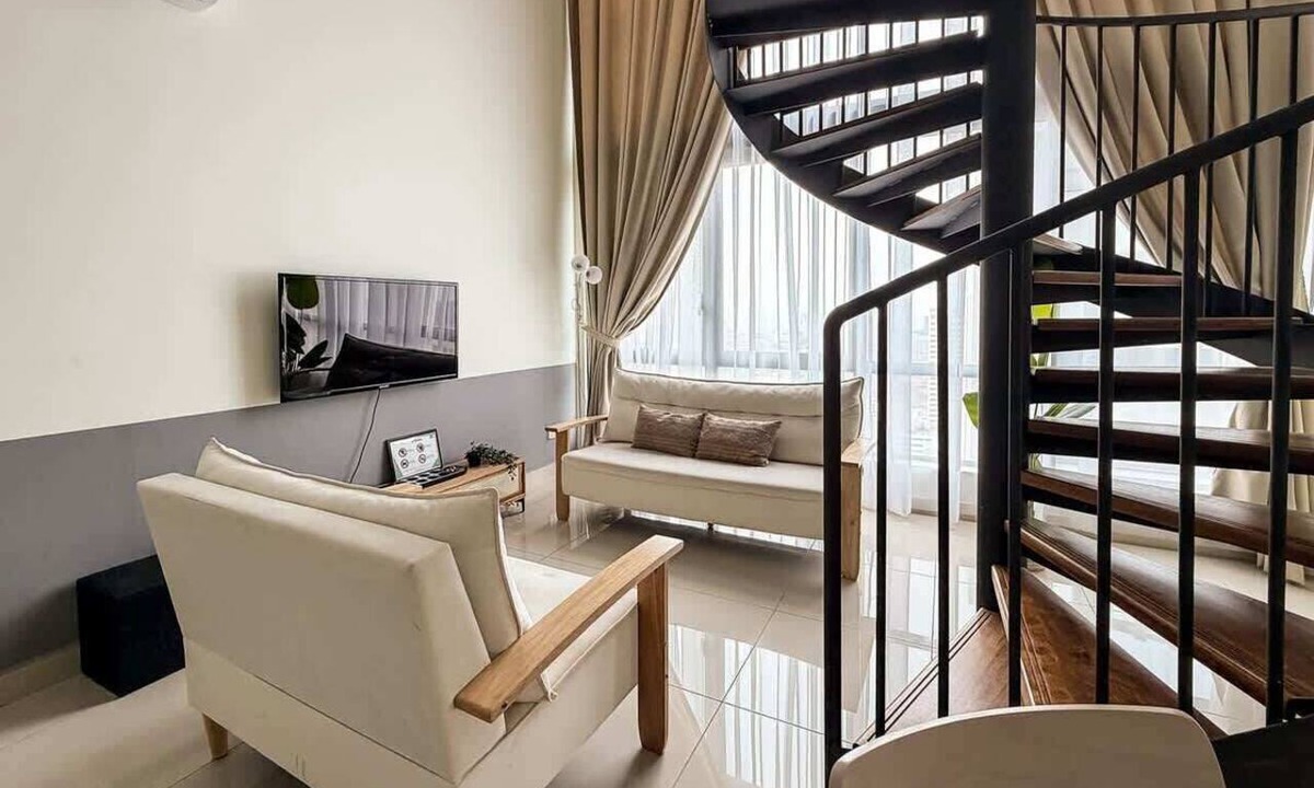 Malacca City Apartment | Stylish Duplex Loft, 5min to Jonker St