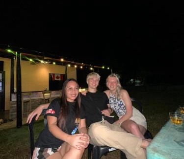 Basdiot House | Green Acres Village Cabin Rental with Air conditioner