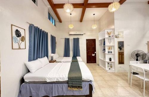 Manoc-Manoc Apartment | High Ceiling 60sqm Family Apartment with Partial Sea View and Kitchen