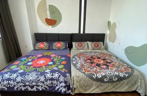 Kuching Apartment | #1.3 Cozy 7Pax Large Beds 2B1R Vivacity Kuching Jazz Suites