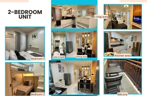 Puerto Princesa City Centre Apartment | 2BR Condo Resort Rentals with Balcony, FREE Pool, Gym and FREE Parking near Airport- B2 5Nambulite