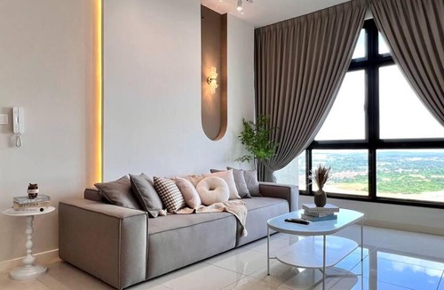 Taman Bukit Mewah Apartment | 3BR-Mocha-Paradigm Residence by Guesthouse-6-8Pax