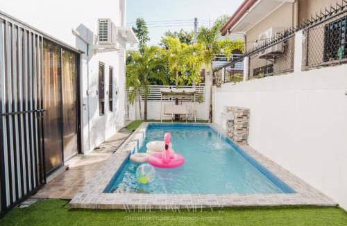 Angeles City Apartment | 4BR Private Villa with 5ft Pool & Billiards near Marquee Mall