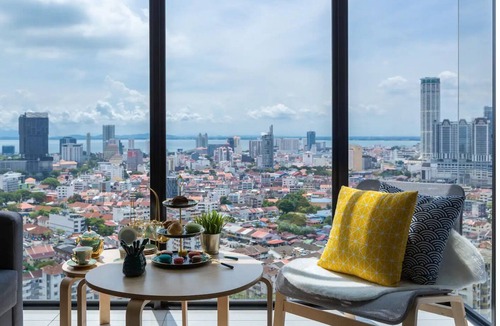 George Town Apartment | 9 min drive to city, Hightfloor city view, rooftop pool, H&C Water Purifier