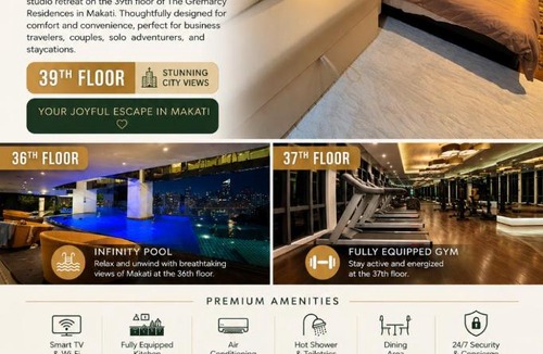 Downtown Apartment | Alegria Suites at The Gramercy Residences in Poblacion Makati