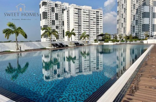 Kampung Masjid Timah Apartment | Catty Suite Prai 3BR 2Carparks@6mins PG Bridge