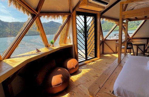 Air Hangat Boat Rental | Coconest TWO: Floating Geodesic Dome Waterstay on a UNESCO Site