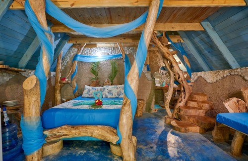 Las Galeras Cabin | Double/family blue-sky cabin #5, at Chalet Tropical bio-hotel