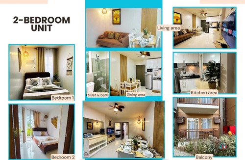 Puerto Princesa City Centre Apartment | Family Getaway 2BR Resort-type condo near Airport with FREE Gym, FREE Pool, FREE Parking - B2 1Kunzite