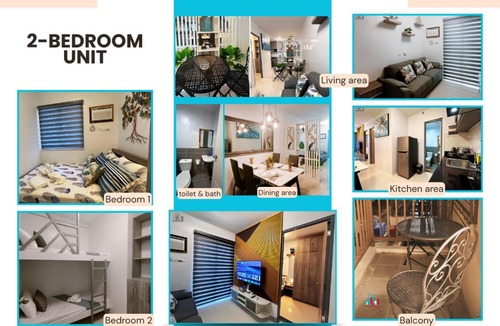 Puerto Princesa City Centre Apartment | Fully furnished resort-type condo in Puerto Princesa with a Balcony, FREE Pool, Gym, Parking near Airport up to 5pax - B2 5MoonstoneA