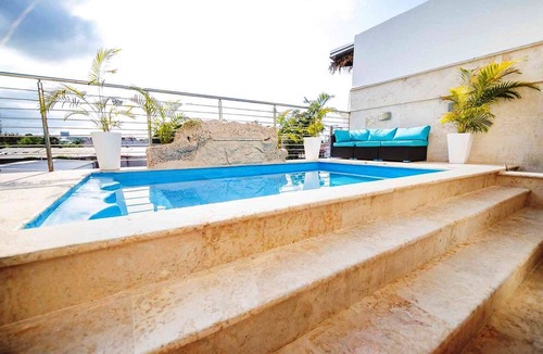 El Batey Apartment | Guest-friendly penthouse on Sosua strip, private pool/snooker!