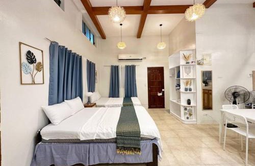 Manoc-Manoc Apartment | High Ceiling 60sqm Family Apartment with Partial Sea View and Kitchen