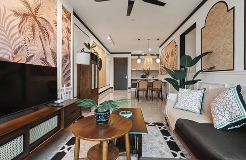 Taman Pertama Apartment | IndoChina Chic 3BR @ MVertica | MRT+Netflx+Carpark