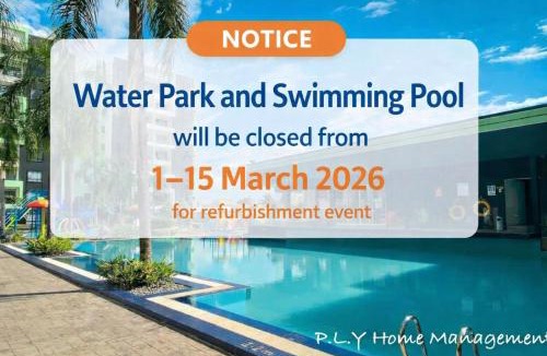 Kampung Kuala Pari Apartment | Ipoh PoolView Waterpark Manhattan Condo 5-8pax 3bedroom Free 2Carpark