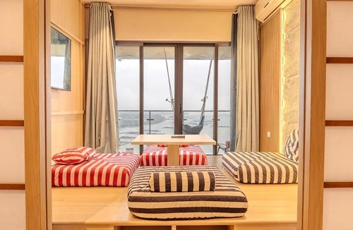 Central District Apartment | Japanese Tatami 2BR Panoramic Sunset SeaView High Floor DangaBay FreeParking