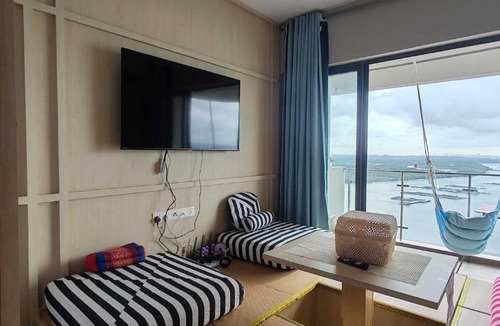 Central District Apartment | Japanese Tatami 2BR Panoramic Sunset SeaView High Floor DangaBay FreeParking