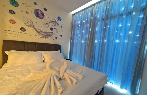 Downtown Kota Kinabalu Condo | Kota Kinabalu The Shore Center Of KK Cityview 3-4pax