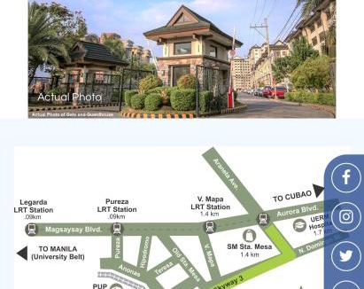 Santa Mesa Apartment | Lovely 2 BR Condo with FREE Secured Parking