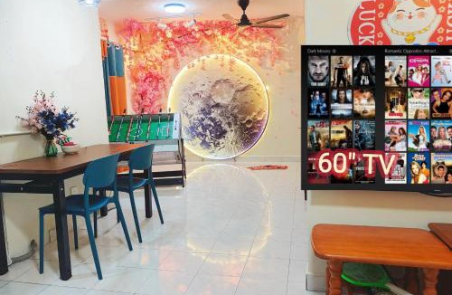 Taman Mahajaya Apartment | Lucky Cat homes , arcade machine, TVbox majong , big moon