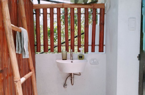 Tubod Cabin | Mahogany Cabin at Las Terrazas de Barili. 1 Queen Bed plus 1 extra single bed.