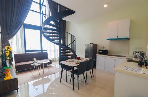 Pengkalan Rama Tengah Apartment | Malacca City Center Family Suite - The Apple Duplex Near Jonker