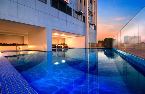 Loyola Heights Condo | Modern Chic Condo with Pool & Gym in Katipunan Ave, Quezon City - Slate Studio