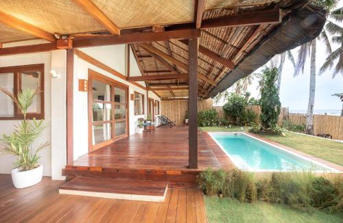 Catangnan Villa | Rare Beachfront Villa - 2BR - 6 Pax Private Pool on Tuason Surf Spot
