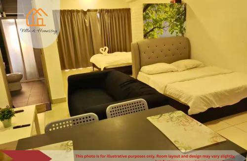 Cyberjaya Apartment | RumaKU at HYVE SOHO Cyberjaya - Studio 4pax - Wifi