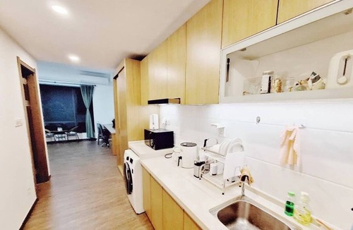Gelang Patah Condo | Sea view Cozy 1-bedroom condo in enchanting Gelang Ptah with AC 迷人振林山的海景公寓