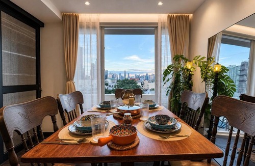 Downtown Apartment | The Architect - 3BR in Poblacion, Bar Kitchen, City Views