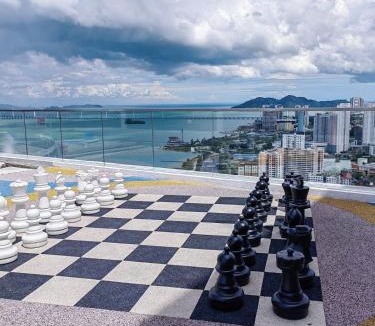 George Town Apartment | Urban Suites Jelutong Georgetown 2BR Leisure City Night View