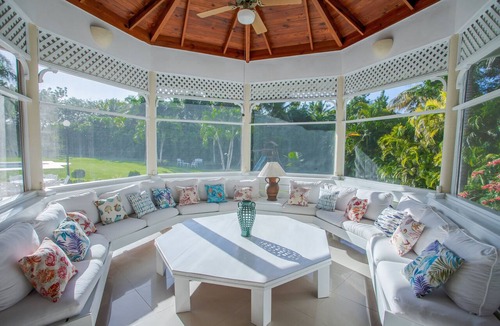 Los Lagos Villa | Villa Los Lagos, Spacious Family Priate Patio w/BBQ and close to Minitas Beach