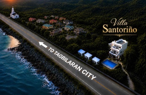 Lila Villa | Villa Santoriño Oceanview Retreat in Bohol