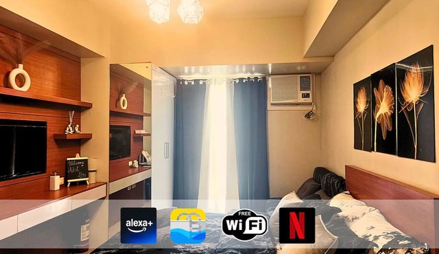 19F Avida Riala Smart Studio w/ Netflix and Pool Access inside IT Park in Cebu City