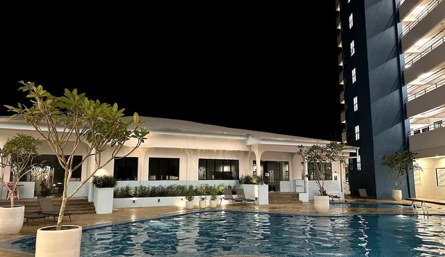 2BR: Twynstar Mutiara | Spacious 2BR Beachfront Family Stay in Tanjung Kling