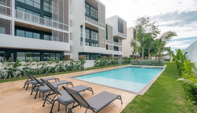 3BR Balcony & Pool in Flats at The Village in Punta Cana