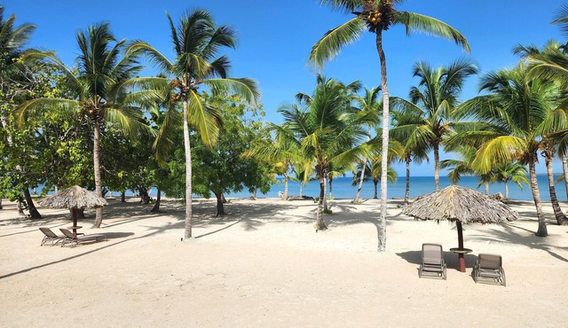 A dreamy vacation apartment, steps from private beach. in San Pedro de Macoris