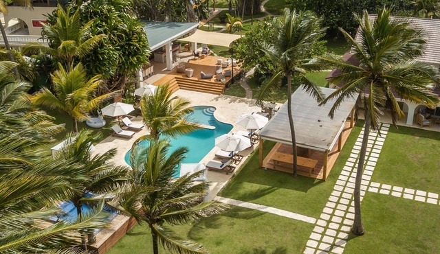 Award-Winning Beachfront Villa Sleeps 28 Full Staff Pool Spa Private Beach in Cabarete
